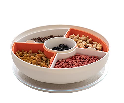 Fruits, Nuts, Candies Divided Serving Dishes with Lid