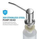 Streamline Your Kitchen Cleanup with the Built-In Sink Soap Dispenser - Brushed Nickel Elegance - Image 4