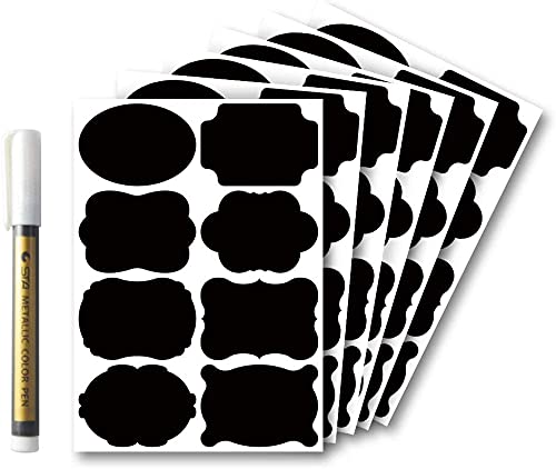 160PCS Chalkboard Labels(Removable Waterproof Stickers)