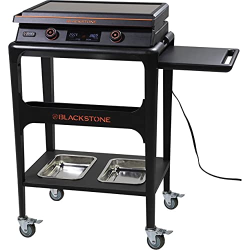 Tabletop Electric Griddle with Prep Cart