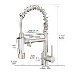 AIMADI Kitchen Faucet with Pull Down Sprayer - Image 6