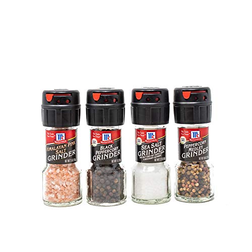McCormick Salt & Pepper Grinder Selection Pack - Everyday Seasoning Essentials for Your Kitchen
