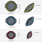 POJORY Silicone Collapsible Strainer for Draining Pasta - Image 2