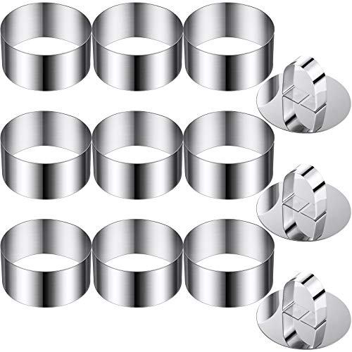 Round Cake Mold Ring 3 Pieces Pushers