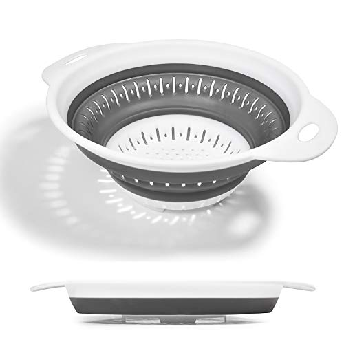 BPA Free Silicone Food Strainer with Plastic Handles