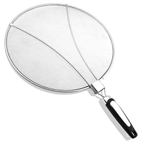 Splatter Screen Guard with Silicone Foldable Handing