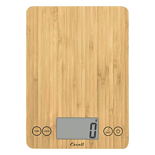 Escali Arti Kitchen Scale, 7 kg, Bamboo Finish