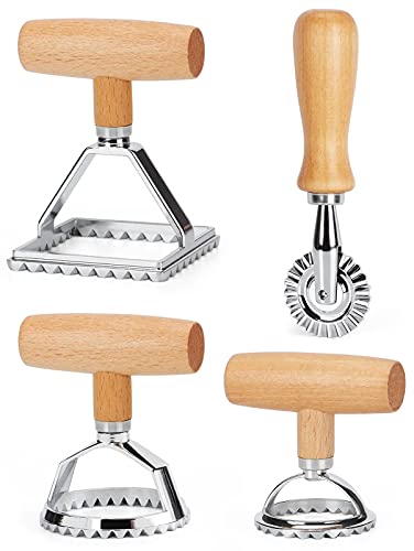 Ravioli Stamp with Pasta Cutter Wheel