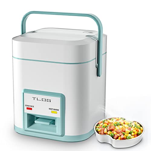 Mini Rice Cooker 2-Cup Small Rice Cooker