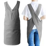 Japanese Style Apron for Women with Pockets