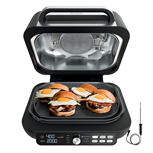 Crisper, Smart Thermometer Ninja Indoor Grill