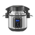 8-Quart Pressure Cooker Air Fryer Lid