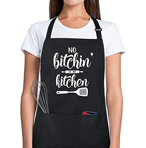 Xornis 100% Cotton Funny Apron for Women Men