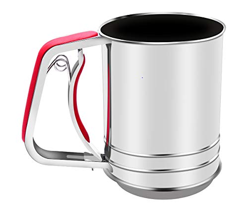 Squeeze Sifter for Baking with Compatable Silicone Handle