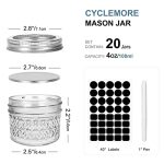 Mini Mason Jars With Silver Separable Lids and Diamond appearance - Image 2