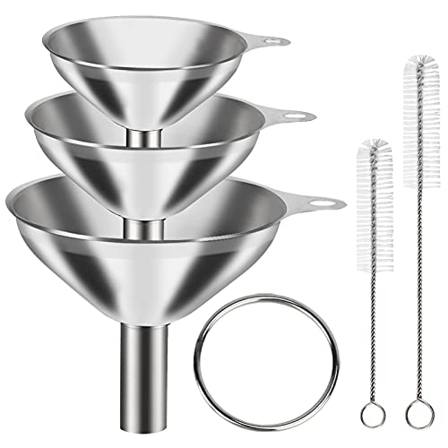 Metal Mini Funnels for Kitchen for Filling Bottles