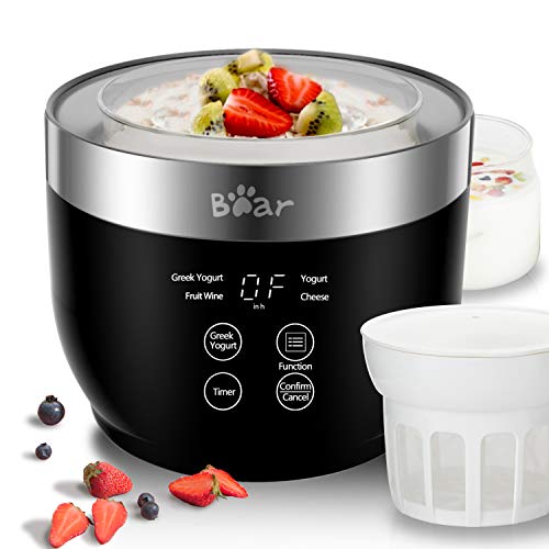 Greek Yogurt Maker Machine with Strainer and Timer Control