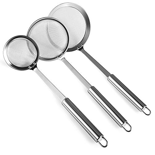 Hot Pot Fat Fine Mesh Skimming Grease and Foam Strainer Oil