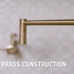 Contemporary Stainless Steel Pot Filler Faucet Brushed Nickel - Image 7