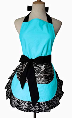 Women Ladies Vintage Apron Lace
