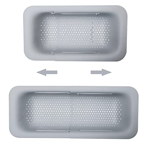 Collapsible Colander Over the Sink Drain Strainer Basket