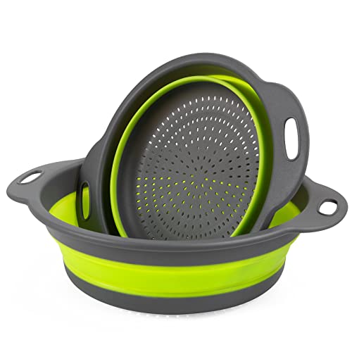 Draining Pasta, Spaghetti, Fruit and Vegetable Foldable Kitchen Strainer