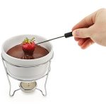 Elegant Chocolate Fondue Pot Butter warmer Bowl Set - Image 4