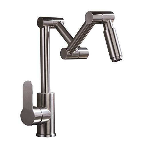 KunMai Stainless Steel Pot Filler Faucet Deck Mounted