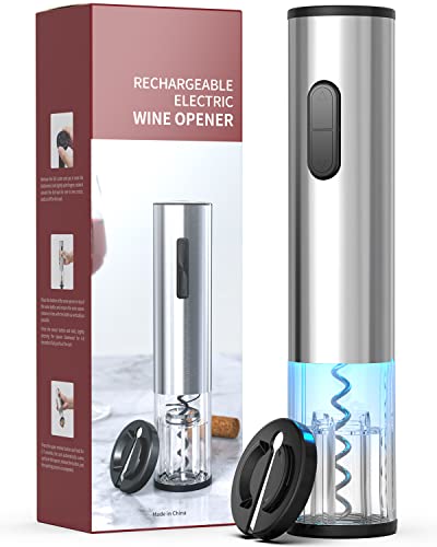 Battery Operated Electric Wine Bottle Opener with Foil Cutter