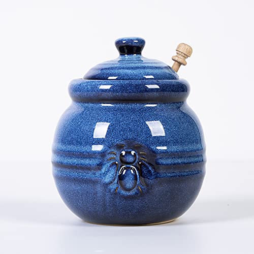 Cutiset Ceramic Honey Pot with Lid and Dipper