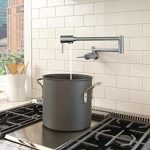 Contemporary Stainless Steel Pot Filler Faucet Brushed Nickel - Image 2