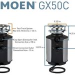 Moen GX50C Garbage Disposal – 1/2 HP Prep Series with Sound Reduction & Power Cord ⚙️🗑️ - Image 3