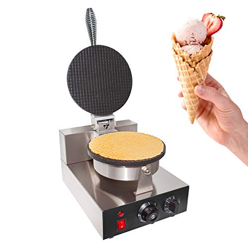 Waffle Cones for Ice Cream , Stainless Steel Waffle Maker