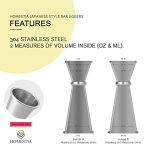 Homestia Double Cocktail Jigger - Japanese Style Stainless Steel Bar Measuring Tool - Image 6