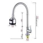 ANTFEES Kitchen 360° Rotatable Sink Tap Faucet - Image 2