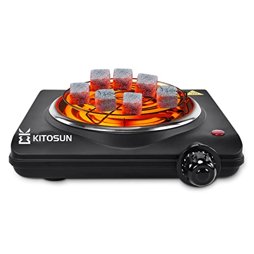 KITOSUN Electric Charcoal Burner with Steel Grill