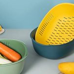 Familion 2 Pack 5 QT Large Kitchen Strainer Colander Bowl Sets - Image 4