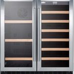 Summit Under Counter Beverage Refrigerator, Glass/Black