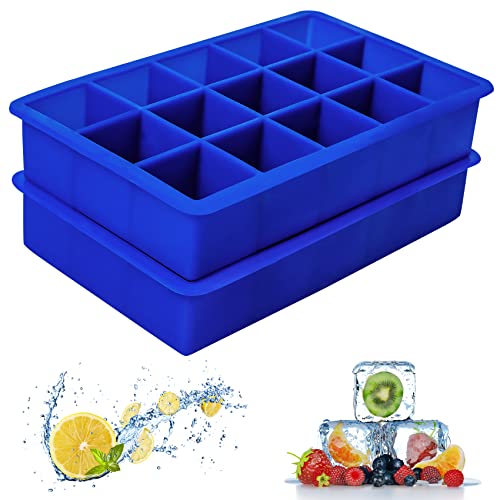 Ozera 2 Pack Silicone Ice Cube Tray
