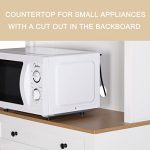 MUPATER 72'' Kitchen Pantry Storage Cabinet Buffet Hutch - Image 4