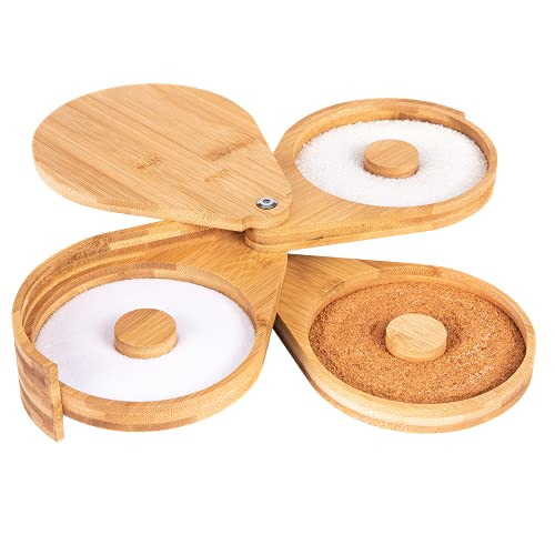 Bamboo Margarita Salt Rimmer Set - Three-Tier Cocktail Glass Rimmer