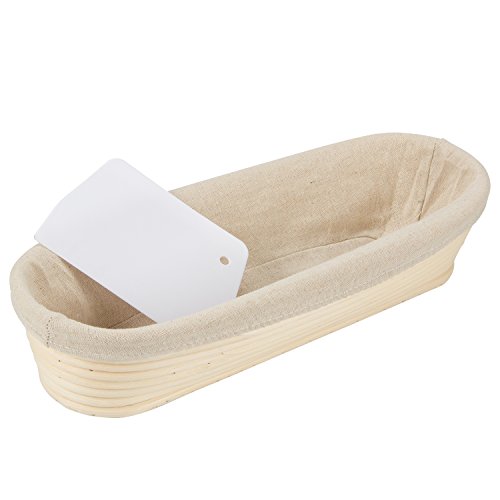 ANPHSIN 13" Oval Banneton Bread Proofing Basket