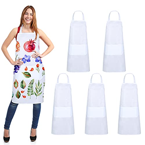 SATINIOR Sublimation Bib Apron Blank Kitchen Aprons