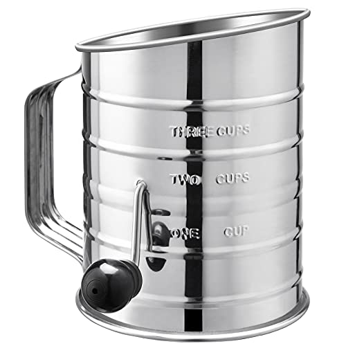 U-Taste Stainless Steel 3 Cup Flour Sifter