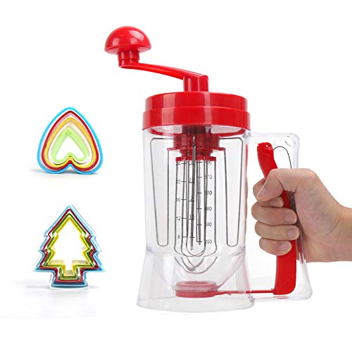 3 In 1 Automatic Pancake＆Cupcake Batter Dispenser With Cake Mould
