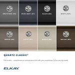 Elkay Quartz Classic Black Single Bowl Dual Mount Bar Sink - Image 9