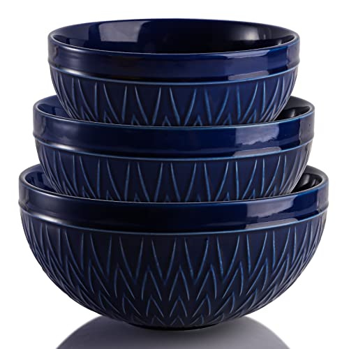 3/1.8/1.2 Qt Ceramic Large Serving Bowl Salad Soup Bowl