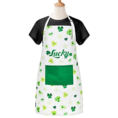 St Patrick's Day Apron with Pocket for Women Men