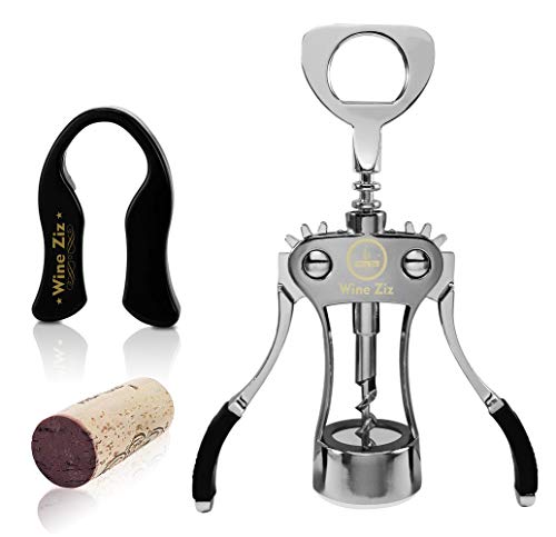 Wine Ziz Large Silver Wing Corkscrew Bottle Opener