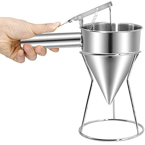 COLIBROX Piston Funnel Stainless Steel Confectionery Funnels